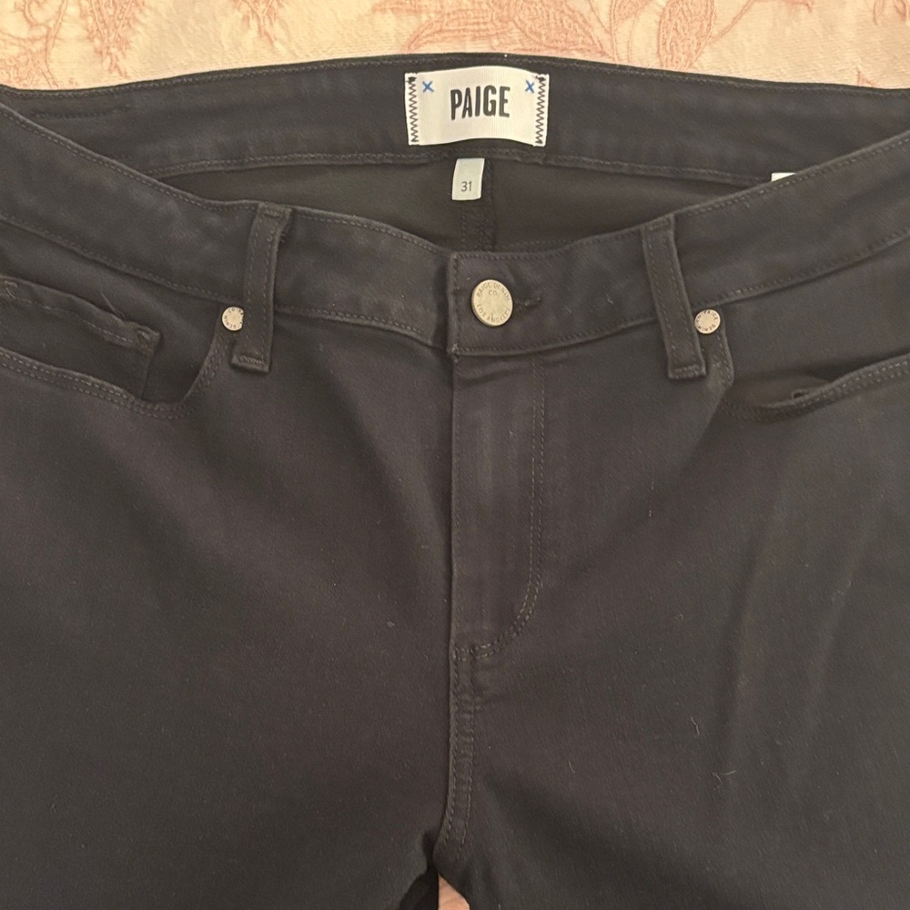 PAIGE Women's Black Skinny Jeans